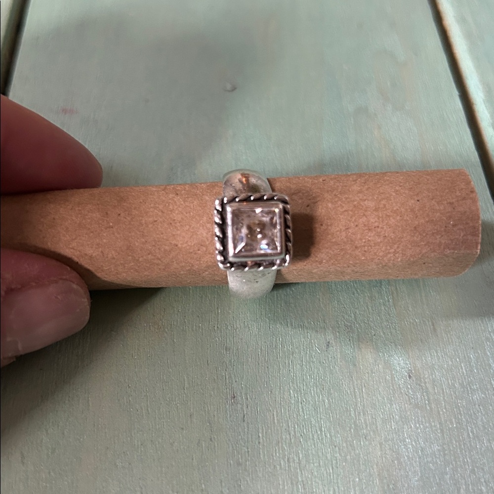 Silpada Sterling Silver Ring With Square Gemstone - image 1